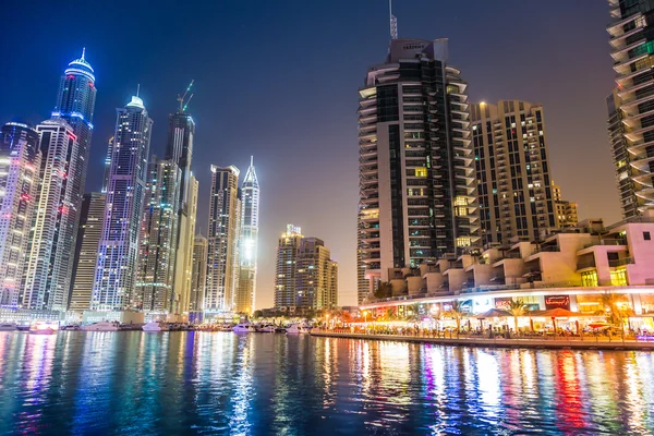 Dubai Yat Limanı cityscape, Birleşik Arap Emirlikleri — Stok fotoğraf