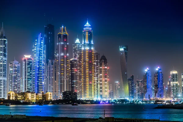 Dubai Marina paesaggio urbano, Emirati Arabi Uniti — Foto Stock
