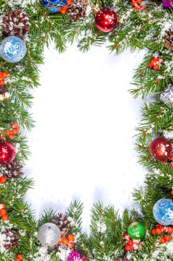 Noel arkaplanı. Eve çerçevesi