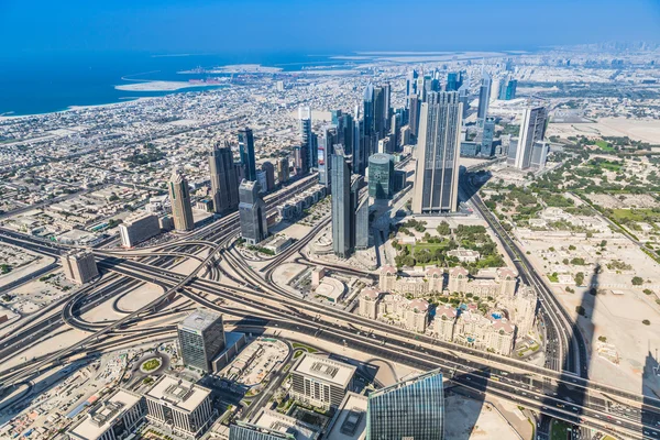 Dubai centro. East, Emiratos Árabes Unidos arquitectura . — Foto de Stock