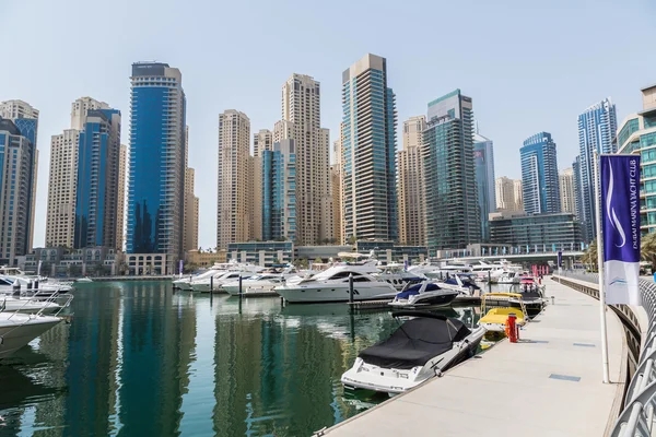 Část Dubai marina, Spojené arabské emiráty — Stock fotografie