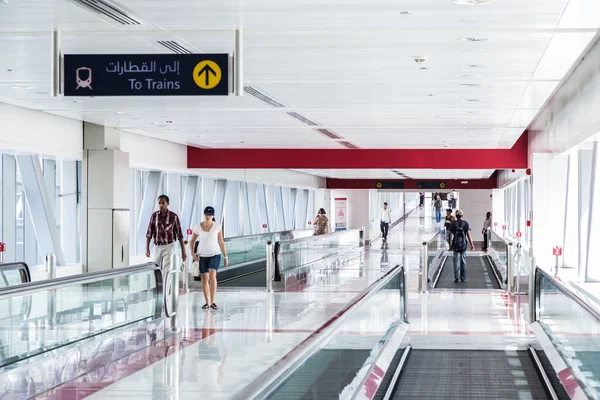 Automatic Stairs at Dubai Metro Station — Stock Photo, Image