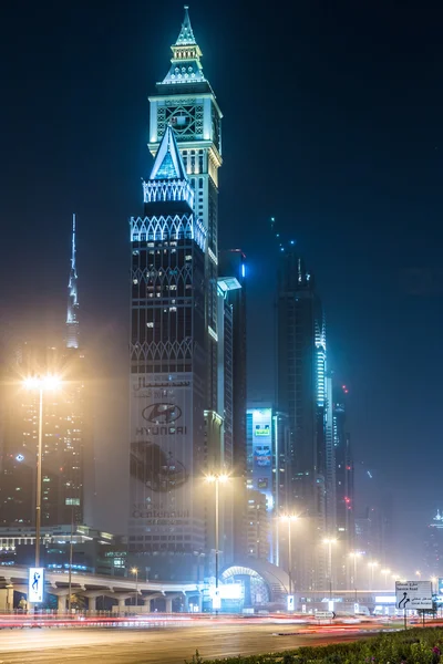 Zjednoczone Emiraty Arabskie, Dubai dowtown kolejowymi, — Zdjęcie stockowe