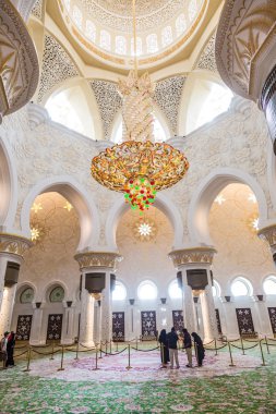 Abu Dabi Şeyh zayed Ulu Camii, güzel iç