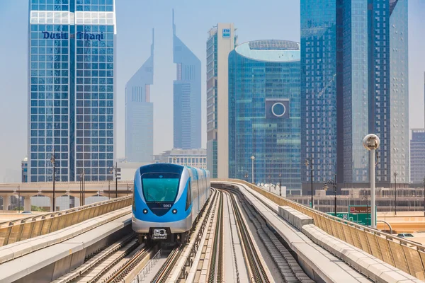 Dubai metro jernbane - Stock-foto