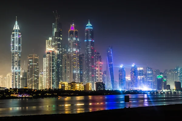 Dubai Marina paisaje urbano, Emiratos Árabes Unidos —  Fotos de Stock