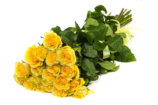 Group of fresh yellow roses — Stock Photo, Image