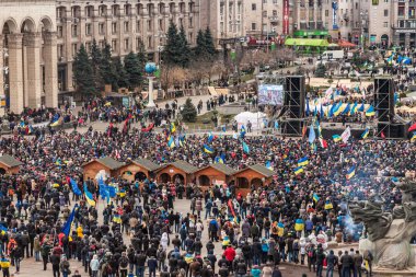 Kiev euromaydan Cumhurbaşkanı Yanukoviç karşı protesto