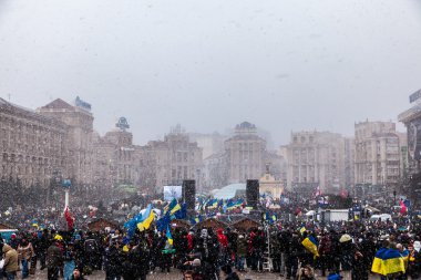 Kiev euromaydan Cumhurbaşkanı Yanukoviç karşı protesto
