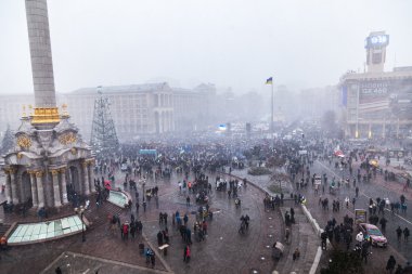 Kiev euromaydan Cumhurbaşkanı Yanukoviç karşı protesto