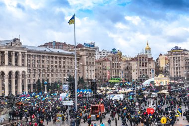 Kiev euromaydan Cumhurbaşkanı Yanukoviç karşı protesto