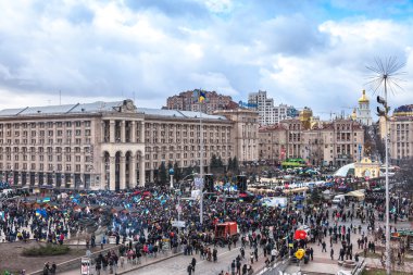 Kiev euromaydan Cumhurbaşkanı Yanukoviç karşı protesto