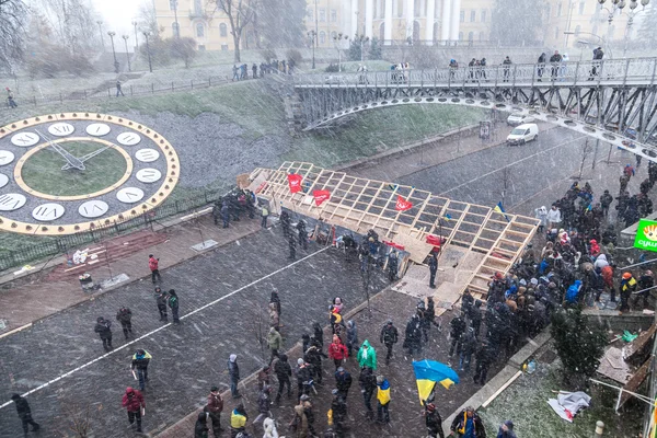 Manifestation contre le président Ianoukovitch contre Euromaïdan à Kiev — Photo