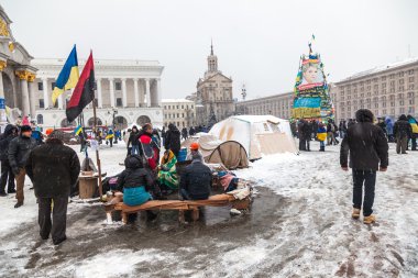 Kiev euromaydan Cumhurbaşkanı Yanukoviç karşı protesto