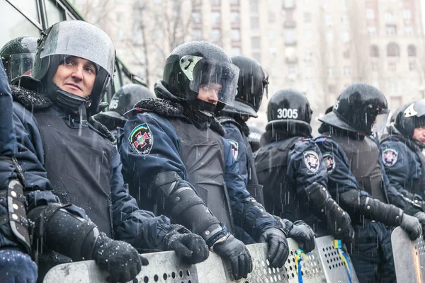 Protesta su Euromaydan a Kiev contro il presidente Yanukovych — Foto Stock