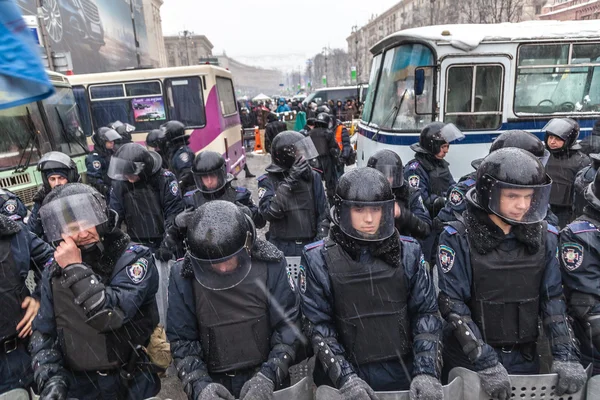 Manifestation contre le président Ianoukovitch contre Euromaïdan à Kiev — Photo