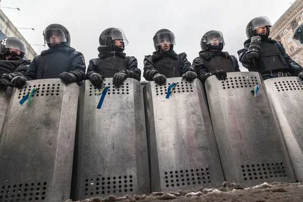 Protesta sobre Euromaydan en Kiev contra el presidente Yanukovich —  Fotos de Stock