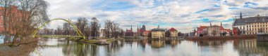 Wroclaw eski şehir panoraması