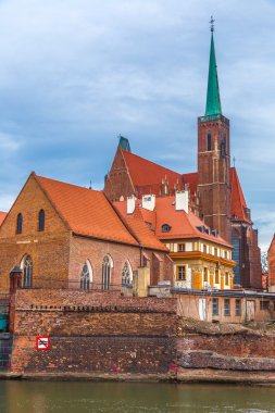 Wroclaw eski şehir panoraması