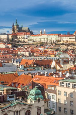 Prag charles Köprüsü ile Gotik Kalesi