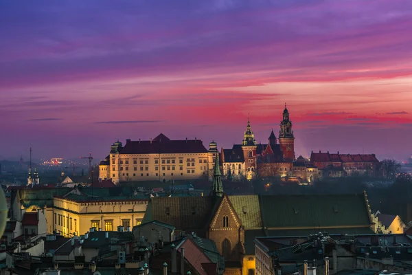 Castello di Wawel e Wistula — Foto Stock