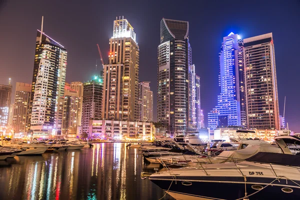 Dubai Yat Limanı cityscape — Stok fotoğraf