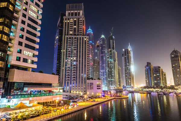 Dubai Marina paisaje urbano — Foto de Stock