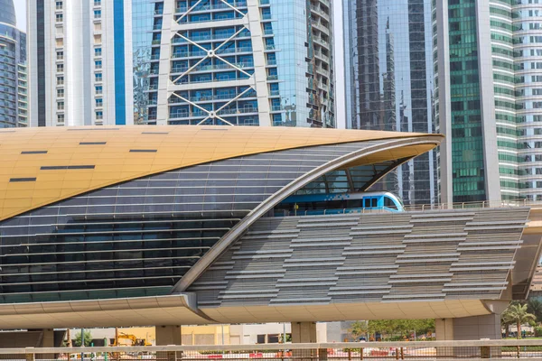 Dubai metro railway — Stock Photo, Image