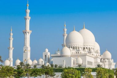 Abu Dhabi Sheikh Zayed White Mosque clipart