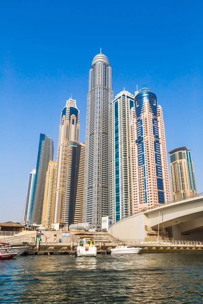 Dubai Marina paesaggio urbano — Foto Stock