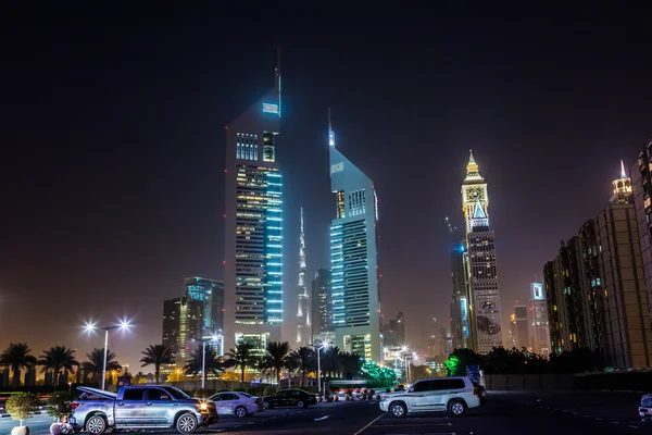 Dubai Dowtown à Ngiht — Photo