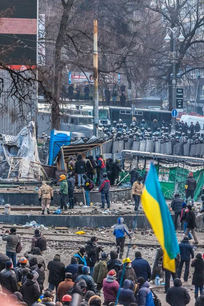 Protesti diktatuuria vastaan Ukrainassa muuttuu väkivaltaiseksi — kuvapankkivalokuva