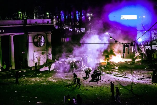 Ukraina przeradza się w przemoc — Zdjęcie stockowe