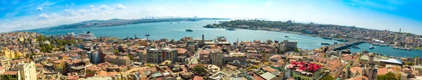 Stambuł panoramiczny widok z wieży galata. Turcja — Zdjęcie stockowe