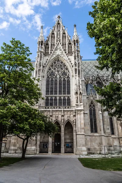 Bécs, Ausztria - híres Votivkirche, Fogadalmi templom — Stock Fotó