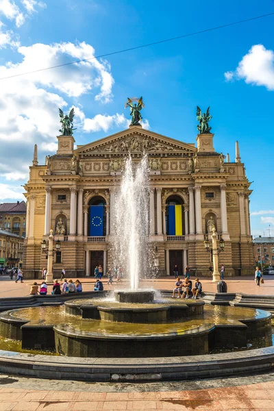 Lviv Opera and Ballet Theater, Ukraine — Stock Photo, Image