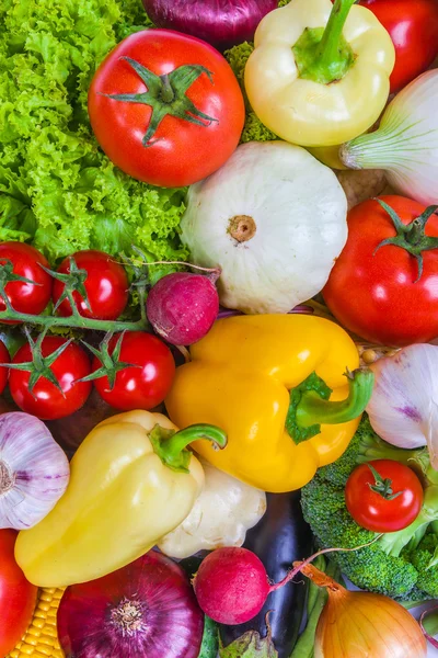 Gruppe frisches Gemüse — Stockfoto