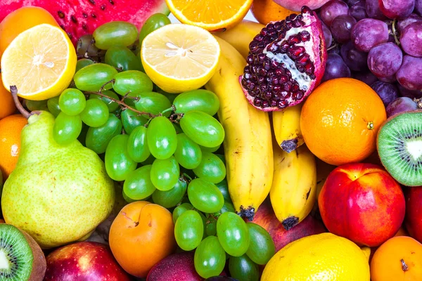 Enorme grupo de frutas frescas —  Fotos de Stock