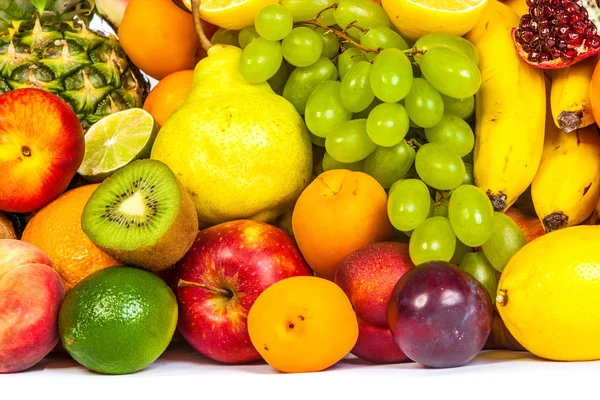 Enorme grupo de frutas frescas — Fotografia de Stock