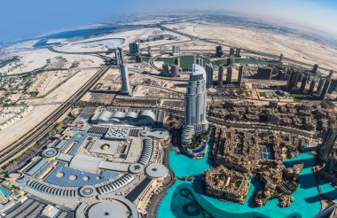 Şehir hava görünümünü dubai