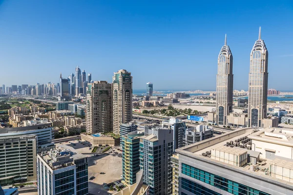 Luftaufnahme der Innenstadt von Dubai — Stockfoto