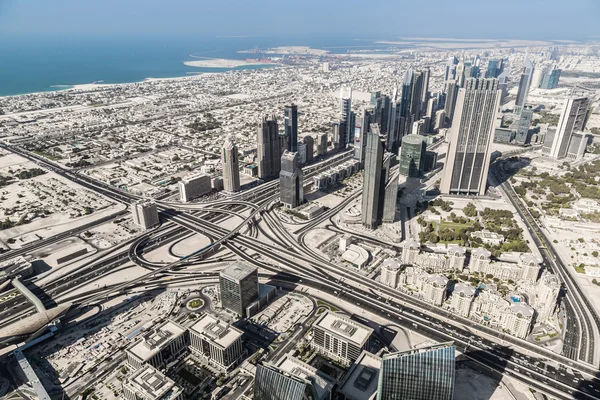 Vista aérea do centro de Dubai — Fotografia de Stock