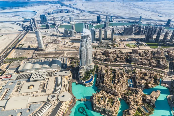 Vista aérea del centro de Dubai — Foto de Stock