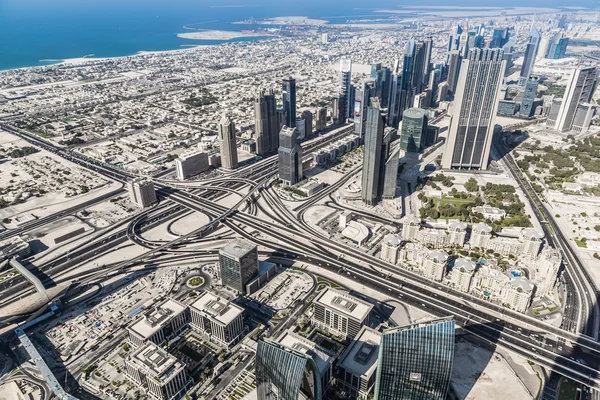 Aerial view of Downtown Dubai — Stock Photo, Image