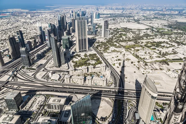 Vista aerea del centro di Dubai — Foto Stock