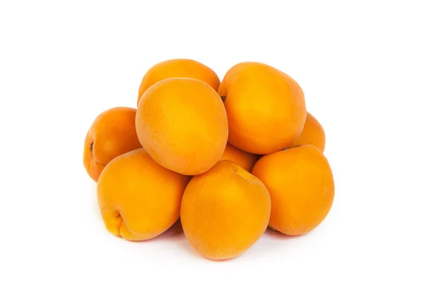 Apricots on a white background — Stock Photo, Image