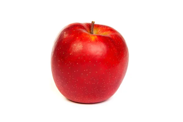 Et skinnende rødt eple – stockfoto