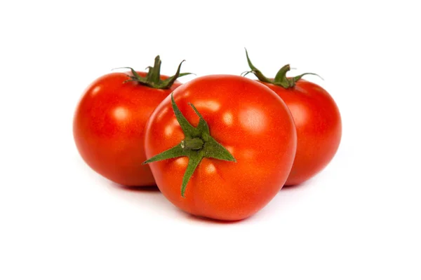 3 つの赤いトマト — ストック写真