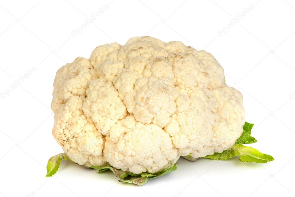 Cauliflower on white