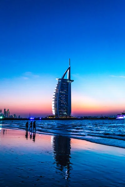 A világ első hét csillag hotel burj al arab — Stock Fotó